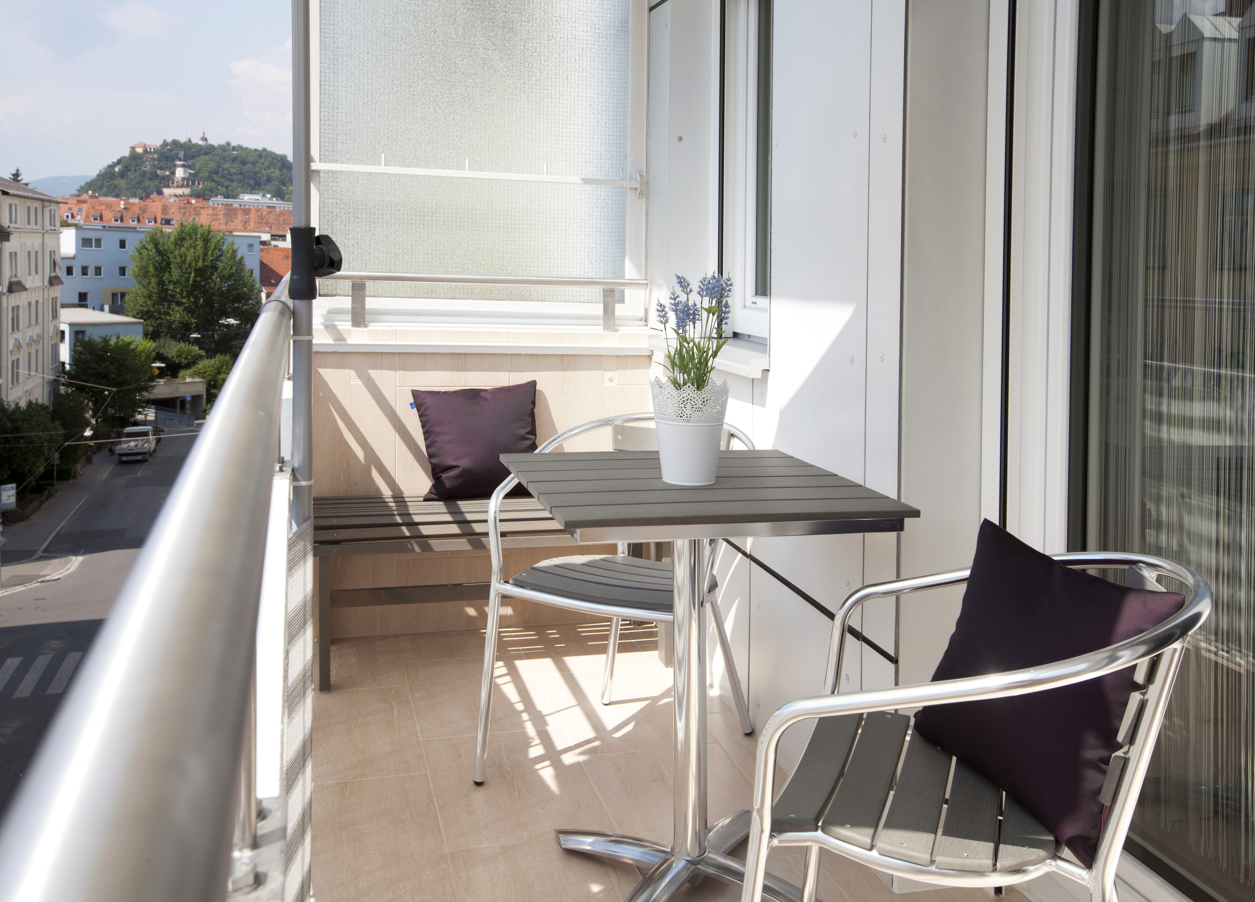 Graz Appartement: Appartement Business - Balkon